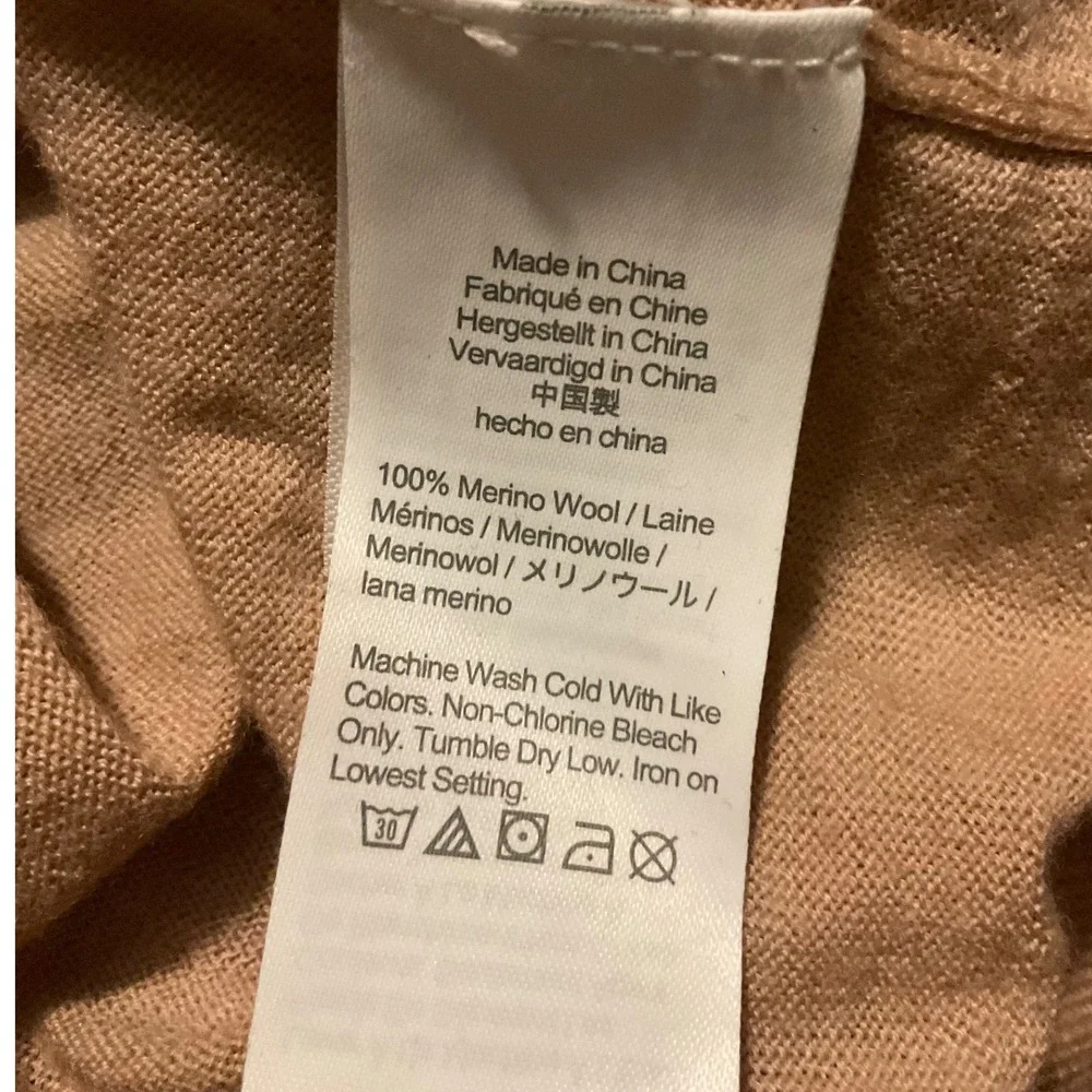 J.‎ Crew Merino Wool Crew Neck Long Sleeve Sweater Beige XS